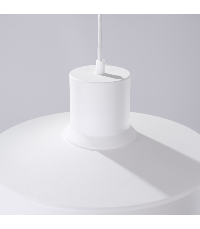 Bilo Dome Pendant Ceiling Light White 1x E27-7