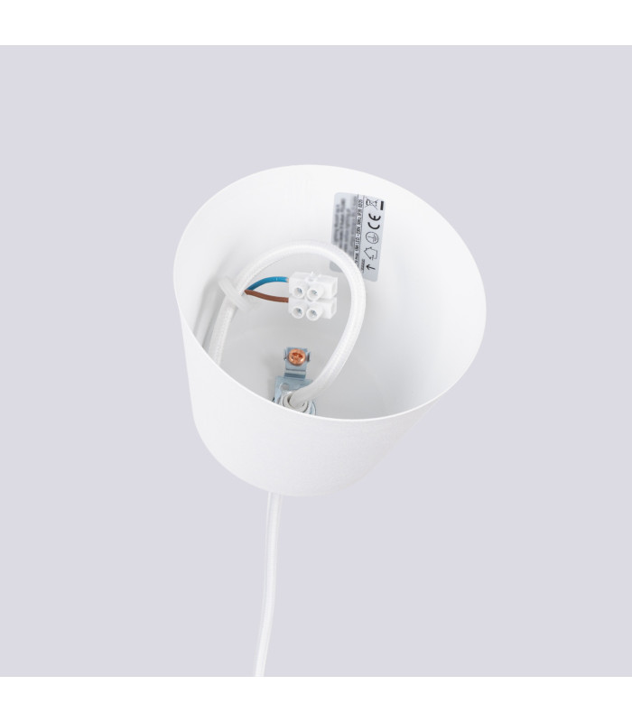 Bilo Dome Pendant Ceiling Light White 1x E27-9