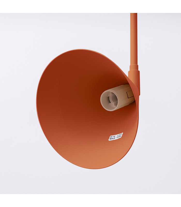 Nox Dome Wall Lamp Red Ochre 1x E14-8