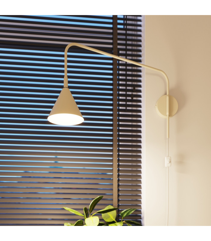 Nox Dome Wall Lamp Beige 1x E14-14