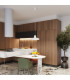 Bilo Dome Pendant Ceiling Light White 1x E27-13