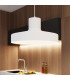 Bilo Dome Pendant Ceiling Light White 1x E27-14