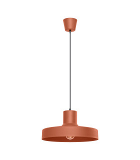 Bilo Dome Pendant Ceiling Light Red Ochre 1x E27-1