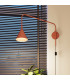 Nox Dome Wall Lamp Red Ochre 1x E14-14