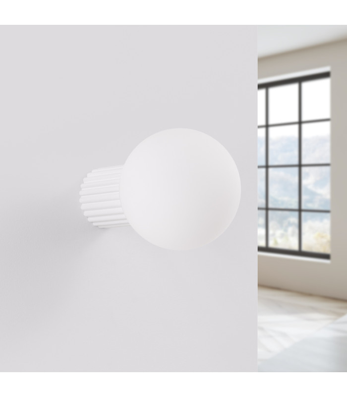 Halo Bathroom Wall Lamp White 1x G9IP44-2