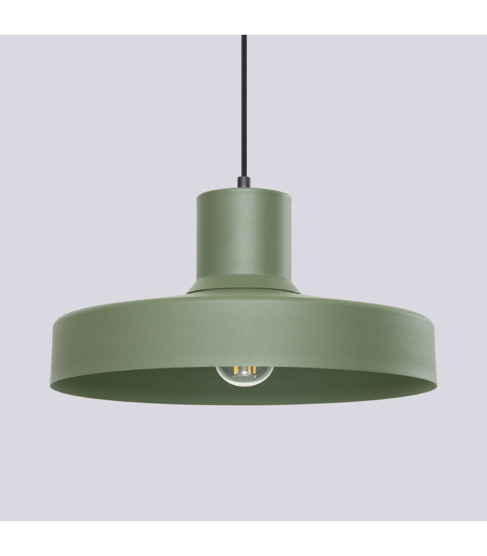 Bilo Dome Pendant Ceiling Light Olive Green 1x E27-5
