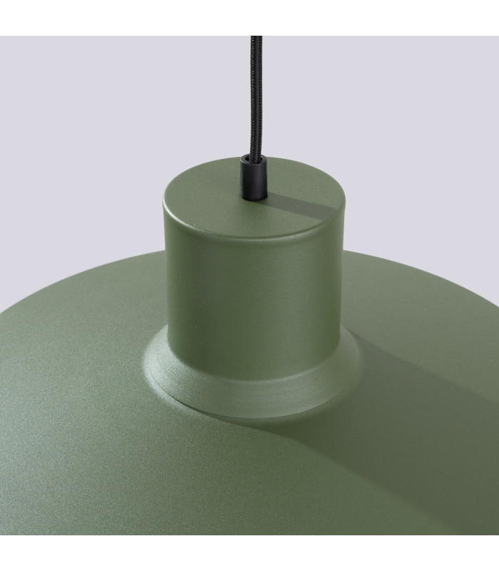 Bilo Dome Pendant Ceiling Light Olive Green 1x E27-7