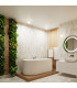 Halo Bathroom Ceiling Light White 1x G9IP44-12