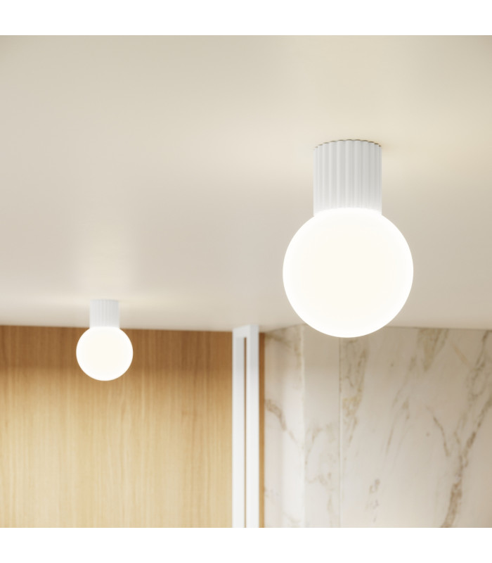 Halo Bathroom Ceiling Light White 1x G9IP44-13