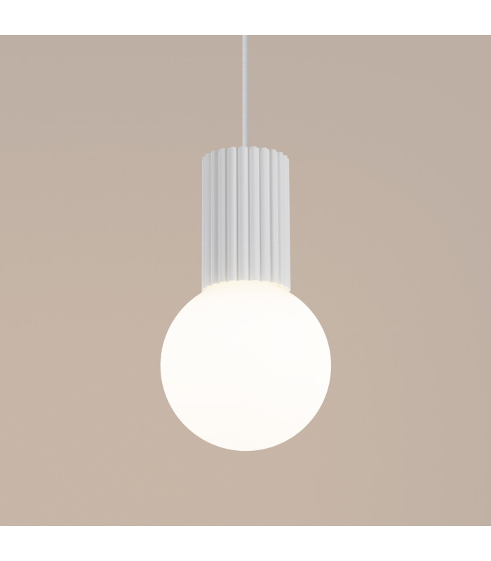 Halo Slim Pendant Ceiling Light White 1x G9-4