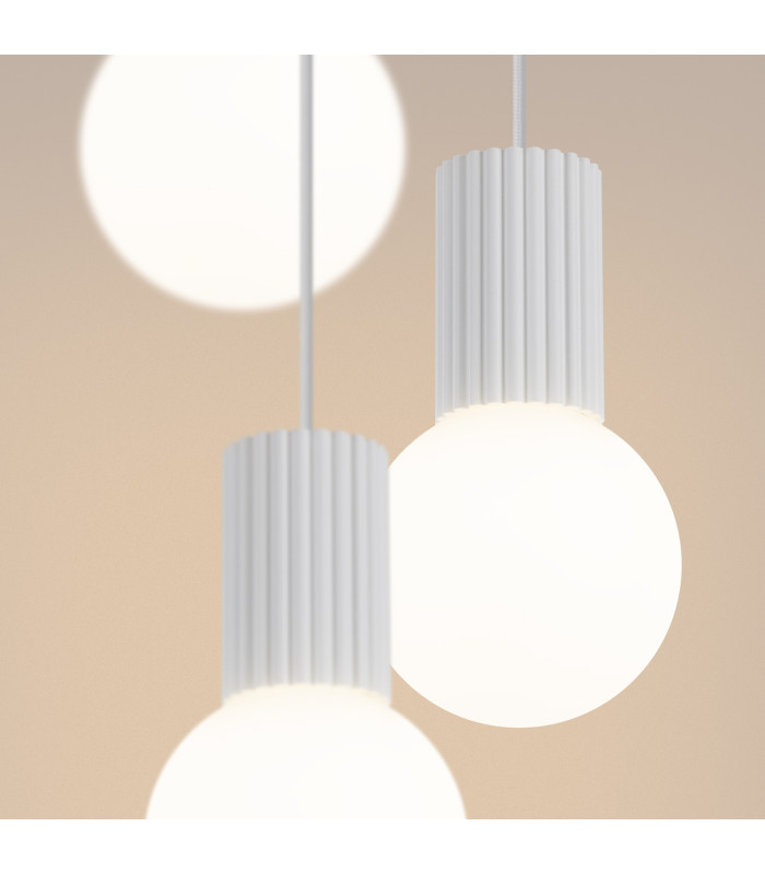 Halo Cluster Pendant Ceiling Light White 3x G9-4