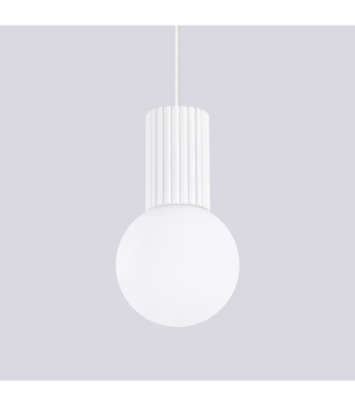 Halo Slim Pendant Ceiling Light White 1x G9-5