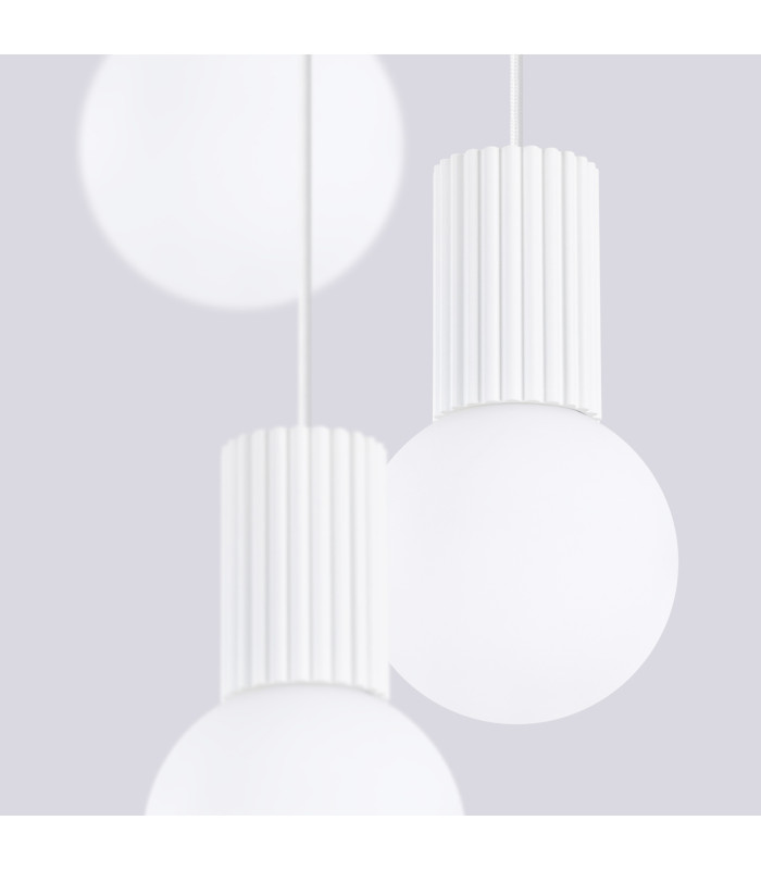 Halo Cluster Pendant Ceiling Light White 3x G9-5
