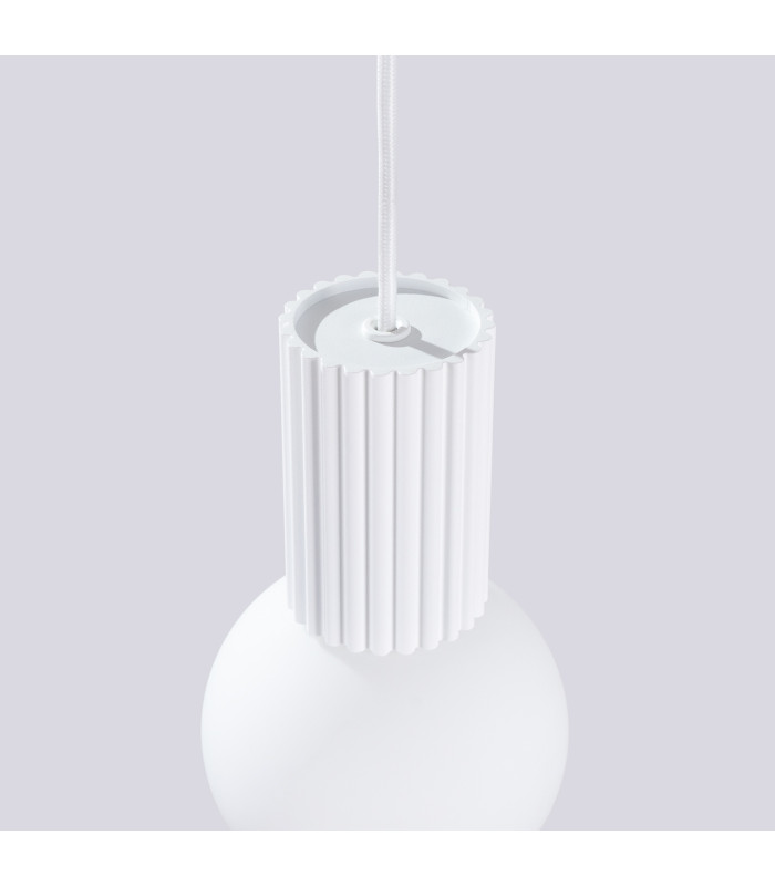 Halo Slim Pendant Ceiling Light White 1x G9-7