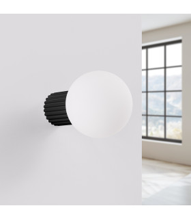 Halo Bathroom Wall Lamp Black 1x G9IP44-2