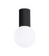 Halo Bathroom Ceiling Light Black 1x G9IP44-1