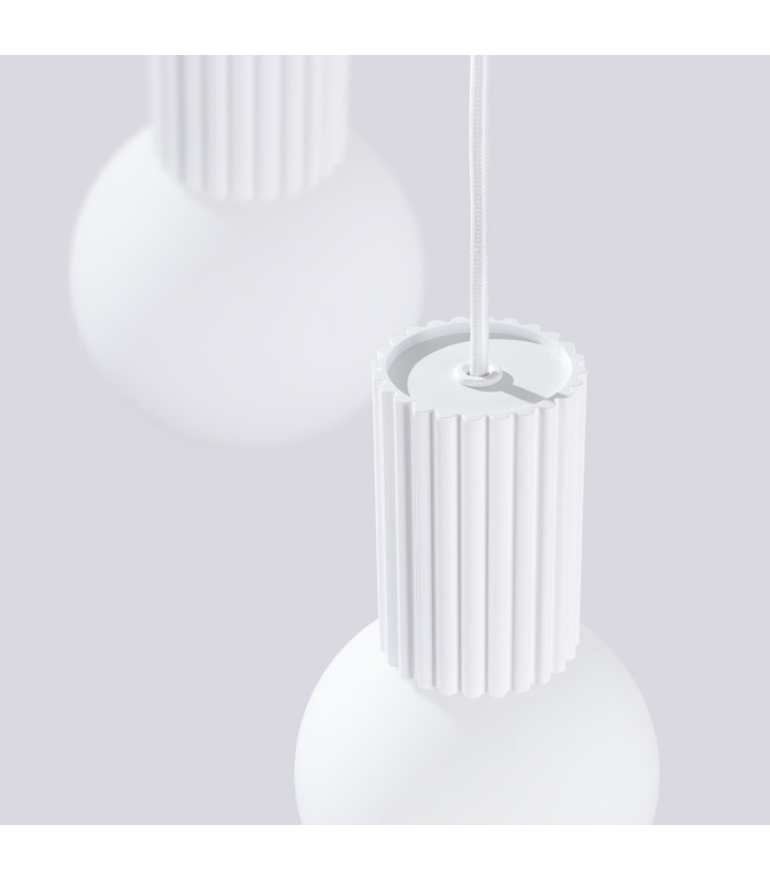 Halo Cluster Pendant Ceiling Light White 3x G9-6