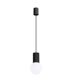 Halo Slim Pendant Ceiling Light Black 1x G9-1