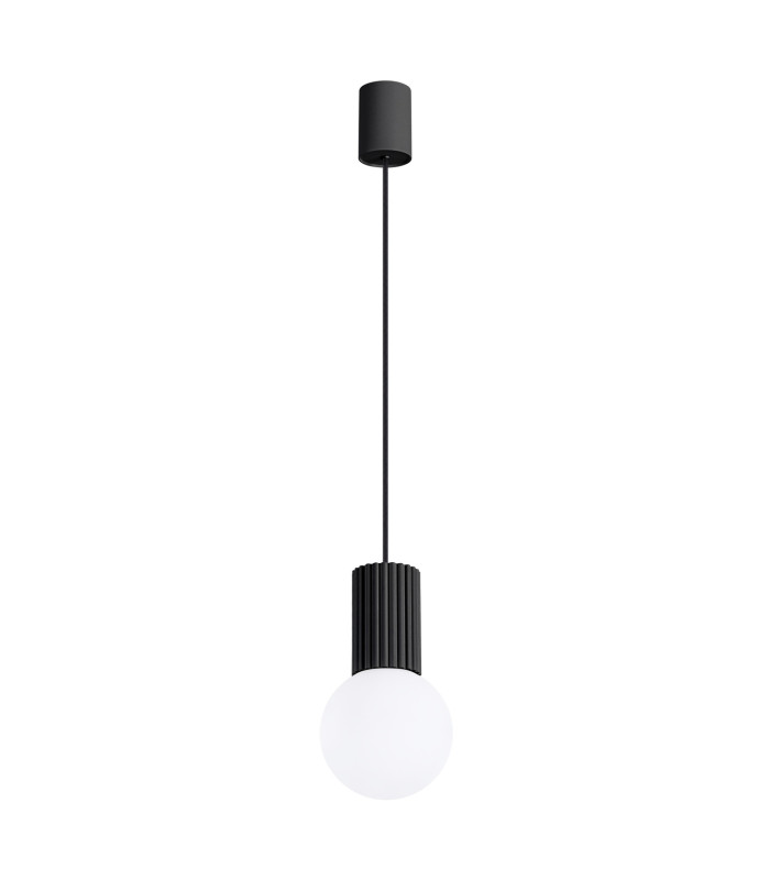 Halo Slim Pendant Ceiling Light Black 1x G9-1