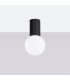 Halo Bathroom Ceiling Light Black 1x G9IP44-2