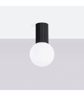 Halo Bathroom Ceiling Light Black 1x G9IP44-2