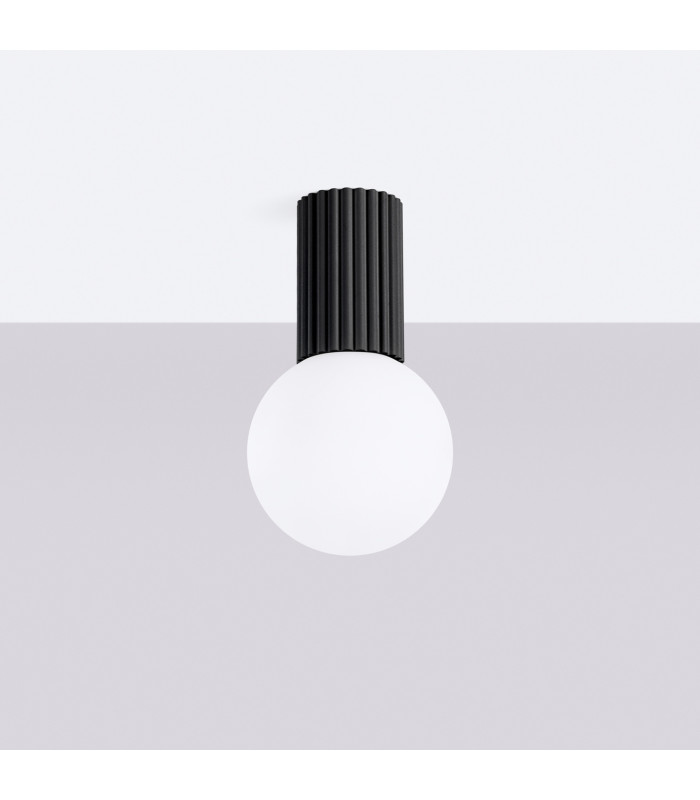 Halo Bathroom Ceiling Light Black 1x G9IP44-2