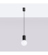 Halo Slim Pendant Ceiling Light Black 1x G9-2
