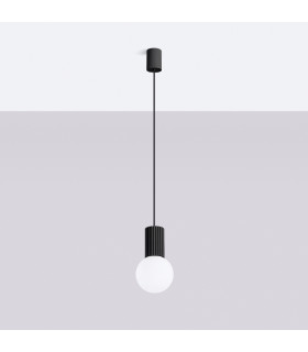Halo Slim Pendant Ceiling Light Black 1x G9-2