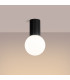 Halo Bathroom Ceiling Light Black 1x G9IP44-3