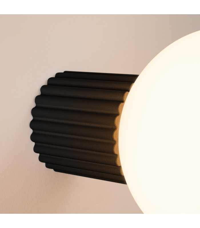 Halo Bathroom Wall Lamp Black 1x G9IP44-4