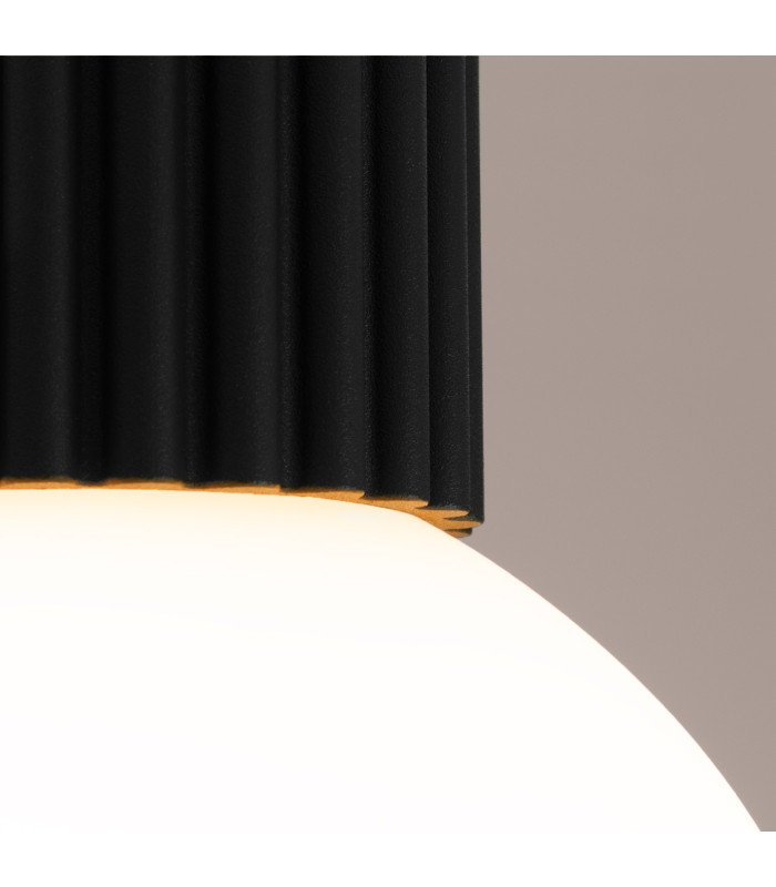 Halo Bathroom Ceiling Light Black 1x G9IP44-4