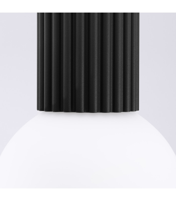 Halo Bathroom Ceiling Light Black 1x G9IP44-5