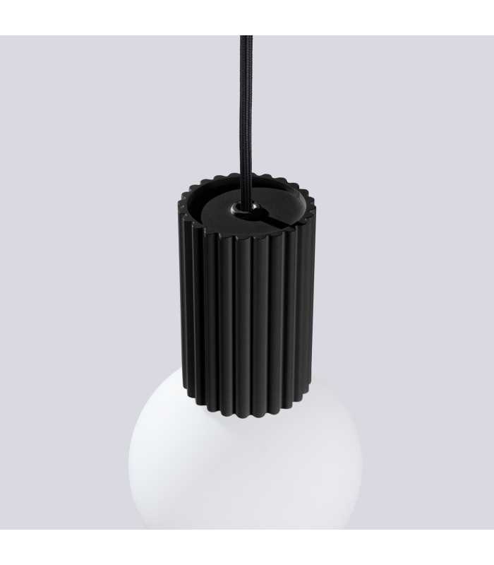 Halo Slim Pendant Ceiling Light Black 1x G9-7