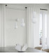 Halo Slim Pendant Ceiling Light White 1x G9-14