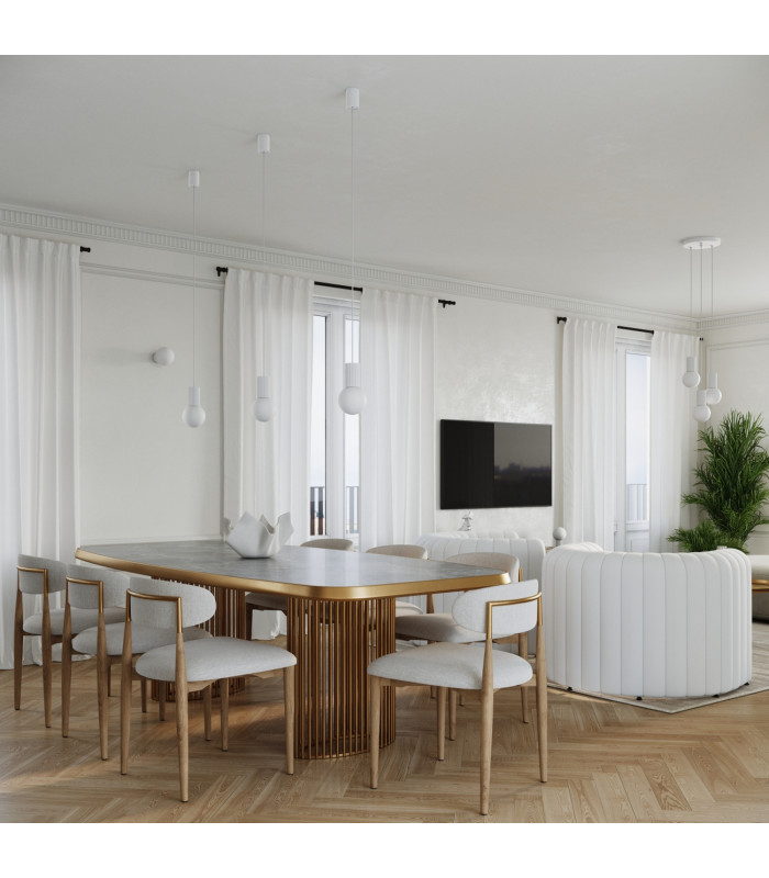 Halo Cluster Pendant Ceiling Light White 3x G9-13