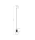 Halo Slim Pendant Ceiling Light Black 1x G9-10