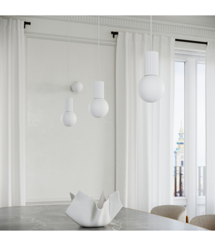 Halo Cluster Pendant Ceiling Light White 3x G9-14