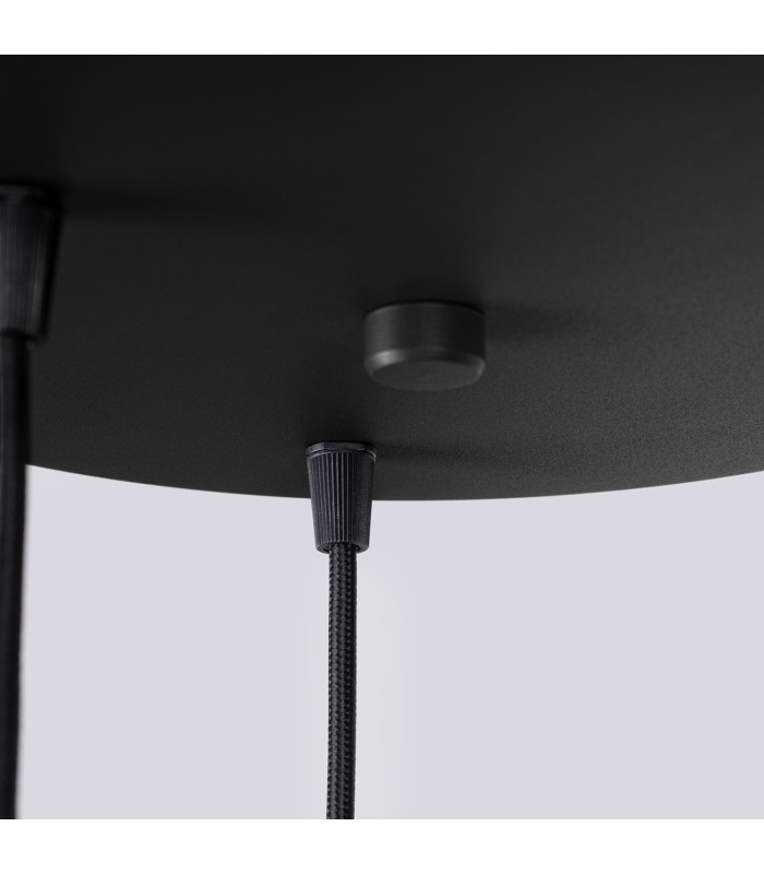 Halo Cluster Pendant Ceiling Light Black 3x G9-7