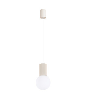 Halo Slim Pendant Ceiling Light Beige 1x G9-1