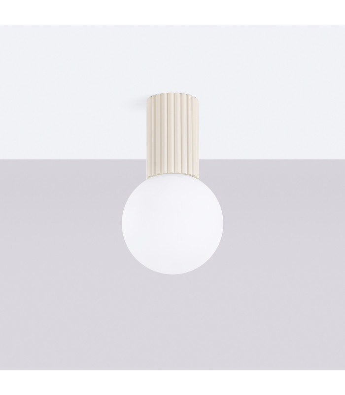 Halo Bathroom Ceiling Light Beige 1x G9IP44-2