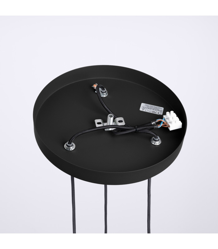 Halo Cluster Pendant Ceiling Light Black 3x G9-8