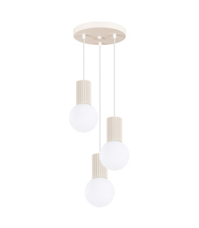 Halo Cluster Pendant Ceiling Light Beige 3x G9-1