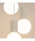 Halo Cluster Pendant Ceiling Light Beige 3x G9-4