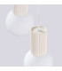 Halo Cluster Pendant Ceiling Light Beige 3x G9-6