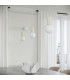 Halo Slim Pendant Ceiling Light Beige 1x G9-14