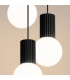 Halo Cluster Pendant Ceiling Light Black 3x G9-4