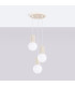 Halo Cluster Pendant Ceiling Light Beige 3x G9-2