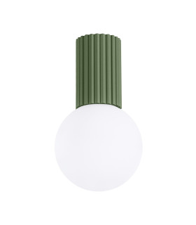 Halo Bathroom Ceiling Light Olive Green 1x G9IP44-1