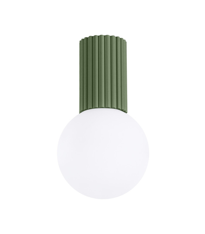 Halo Bathroom Ceiling Light Olive Green 1x G9IP44-1