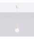 Halo Slim Pendant Ceiling Light Beige 1x G9-2